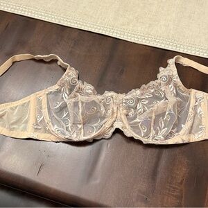 Soma Cream Lace Bra with Floral Detailing